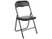 Klapstoel Zwart PVC Metalen Frame