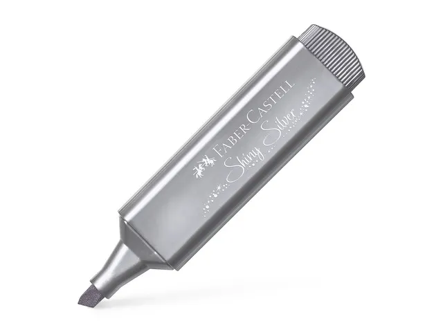 Tekstmarker Faber Castell Metallic zilver
