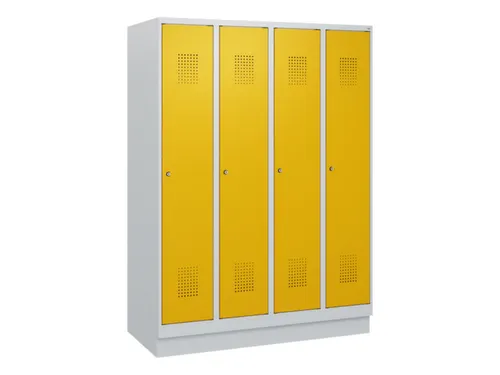 schoollocker,HxBxD 1630x1200x500mm,4vak,vak B 300mm,cil.-slot,sokkel