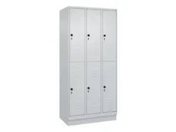 dubbeldekse locker,HxBxD 1950x900x500mm,3x2vak.,vak B 300mm
