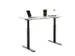 Elektrisch ihv bureau,HxBxD 700-1200x1400x600mm,blad wit,T-voet zwart