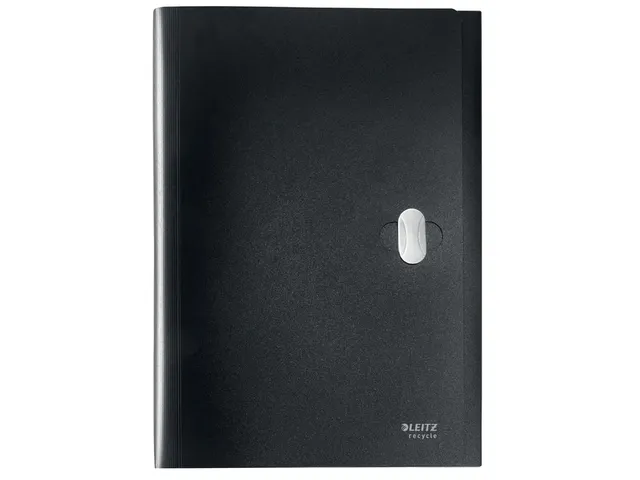 Projectmap Leitz Recycle A4 5 vak PP zwart
