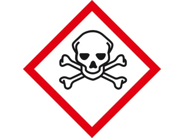 Gevarensymbool Giftig/zeer Giftig Lxb 50X50Mm Als Los Symbool