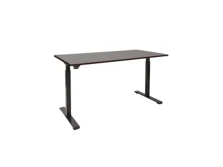 Elektrisch Verstelbaar Bureau Logan Eik 2 Motoren 160x80cm Frame Zwart - 1