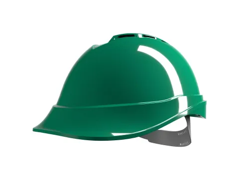 MSA V-Gard 200 veiligheidshelm met Push-Key binnenwerk groen