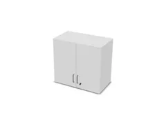 opzetkast v. kast met openslaande deuren Bl-wit 740x800x445mm