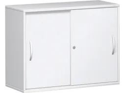 schuifdeurkast,HxBxD 770x1000x430mm,decor romp wit,decor front wit