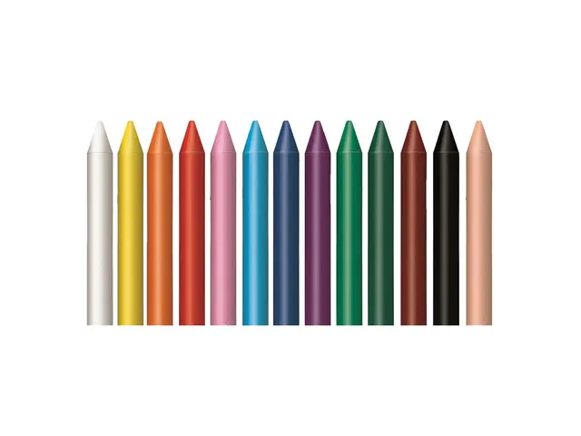 Baby waskrijtjes set van 12 stuks