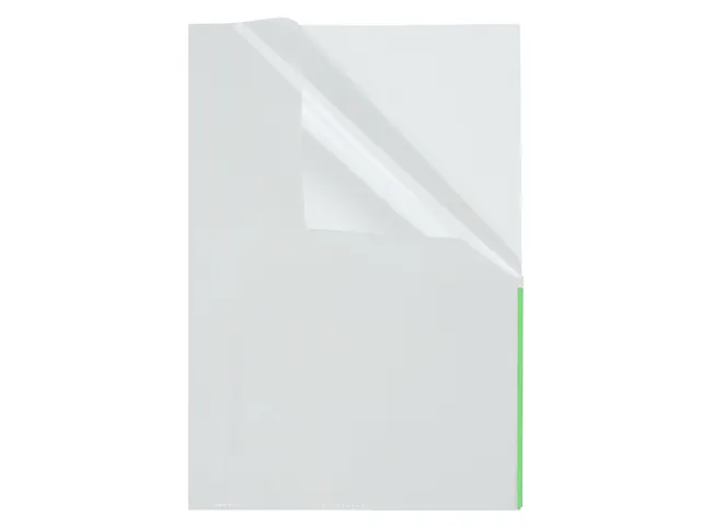 Pochette de présentation transparente Foldersys avec bande d'indexati