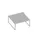 benchtafel,HxBxD 730x1600x1600mm,blad grijs,sledeframe aluminium