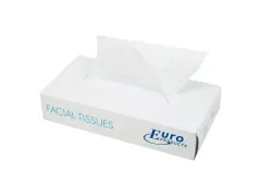 Facial Tissue Cellulose 2-Laags Doos a 40x100 Stuks wit