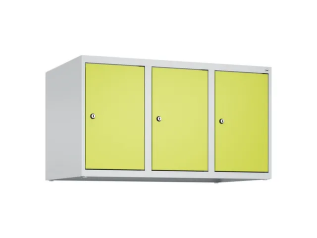 opzetkast,v. locker,3vak.,vak B 300mm,HxBxD 500x900x500mm,cilinderslot