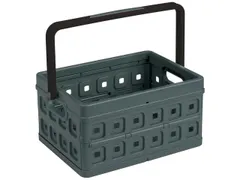 #*Square vouwkrat met extra handgreep 24L zwart/anthr44 x 31,5 x 21 cm