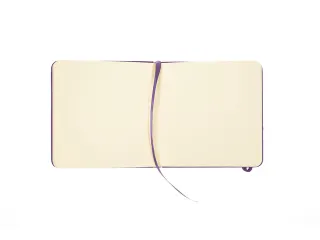 Schetsboek Kangaro 12x12cm purple heart PU HC 80 vel 140gr roomwit met - 3