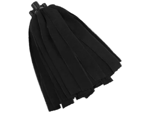 Vikan Microfibre draadmop microvezel stroken schroefdraad Zwart
