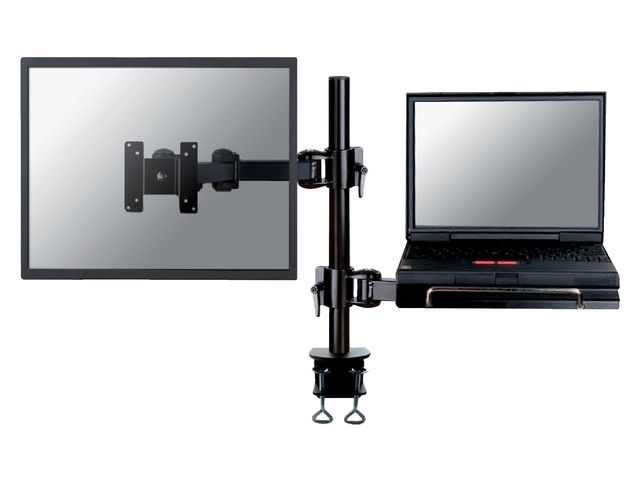 Laptoparm Newmounts D960 10-27 inch klem zwart Monitor- En Notebook | MonitorarmenShop.nl