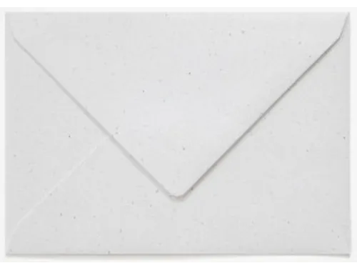 Envelop Papicolor EA5 156x220mm recycled kraft wit pak à 6 stuks