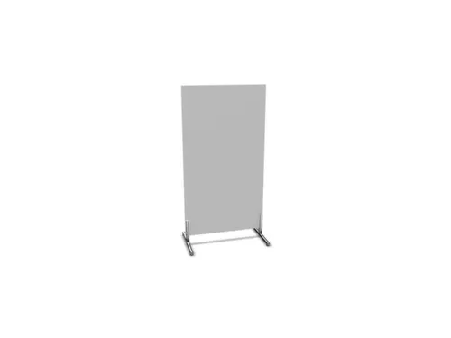 scheidingswand,HxB 1545x800mm,wand hout,frame staal,MP-lichtgrijs