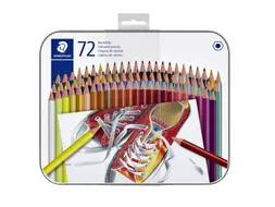Kleurpotlood Staedtler 175 6-kantig assorti blik à 72 stuks