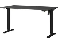 Elektrisch ihv bureau,HxBxD 710-1190x1400x800mm,blad zwart
