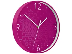 Wandklok Leitz WOW Ø29cm roze