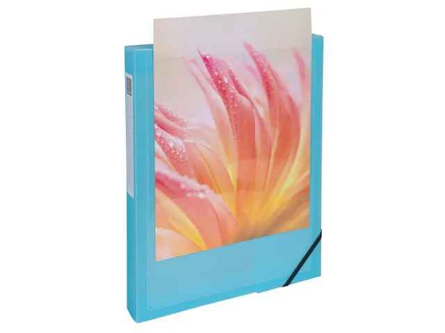 Boite de classement polypropylène Kreacover Pastel dos 40mm - A4 - Co