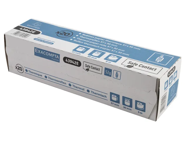 Telrol Exacompta 57mmx9mx12mm SafeContact thermisch