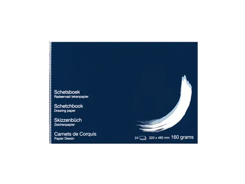 Schetsboek Papyrus 320x480mm 160gr 24 vel