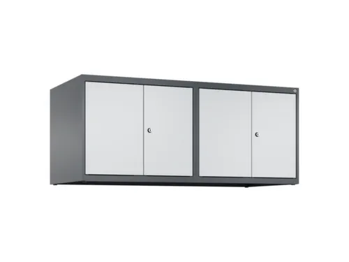 opzetkast,v. locker voor scheiding van kleding,4vak.,vak B 300mm