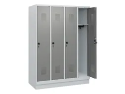 schoollocker,HxBxD 1630x1200x500mm,4vak,vak B 300mm,draaigrendel