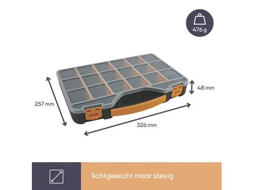 Assortimentsdoos 326x257x48mm 4 Liter