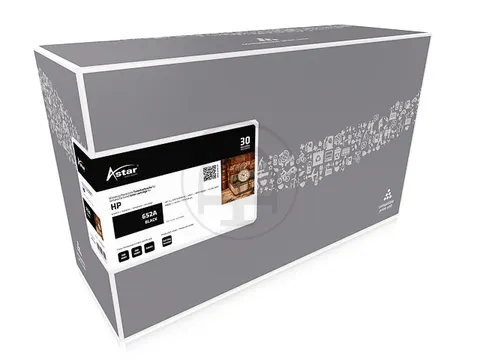 AS11156 Astar HP 652A CLJ cartridge zwart rebuilt 11.500pagina's chip