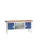 werkbank,HxBxD 830-930x2000x600mm,multiplexblad,uitrusting: 2laden
