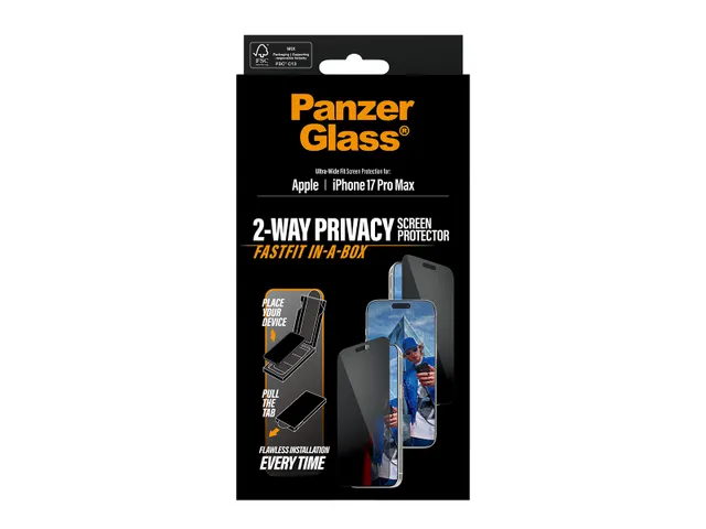 PanzerGlass Privacy Screen Protector iPhone 17 Pro Max | Ultra-Wide