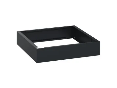 sokkel,HxBxD 100x500x500mm,staal,RAL7021,meerprijs