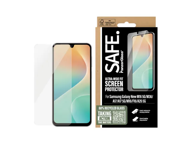 PanzerGlass SAFE by. Screen Protector Samsung Galaxy M17 5G | M36 |