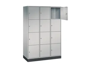 grootvolume-lockersysteem,HxBxD 1950x1220x500mm,3x4vakken,cil.-slot - 1