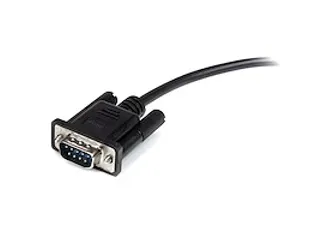 1m straight-through DB9 RS232 seriële kabel zwart M/F - 3