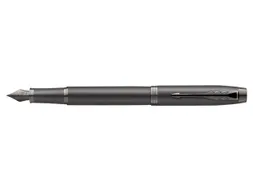 Vulpen Parker IM Monochrome Gun Metal Medium Blauwe inkt
