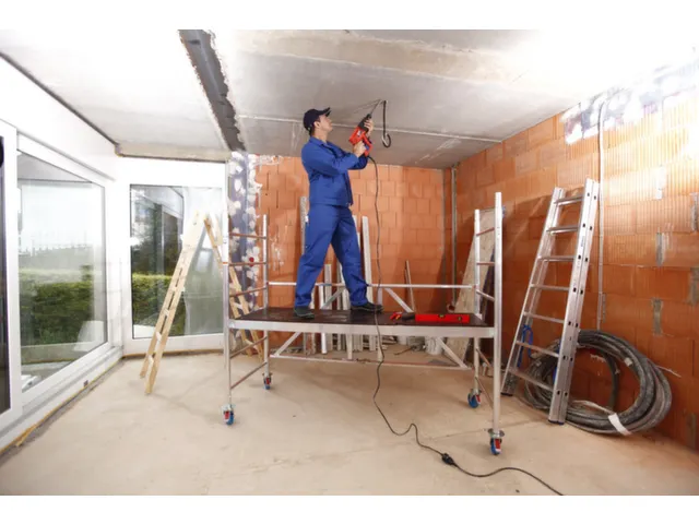 échafaudage pliable,H de travail 2,9m,échafaudage H 1,8m
