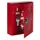 Noodsleutelkast Staalplaat Hxbxd 150X120X34Mm Rood cilinderslot