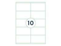 Etiket Rillstab 105x57mm Wit