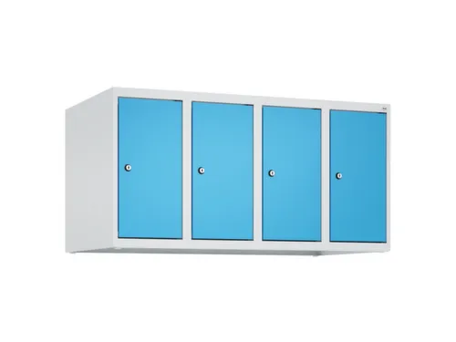 opzetkast,v. locker,4vak.,vak B 250mm,HxBxD 500x1000x500mm,vleugeldeur
