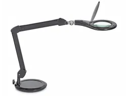 Loeplamp LED MAULmakro Met Voet Zwart