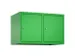 opzetkast,v. locker,2vak.,vak B 400mm,HxBxD 500x800x500mm,cilinderslot