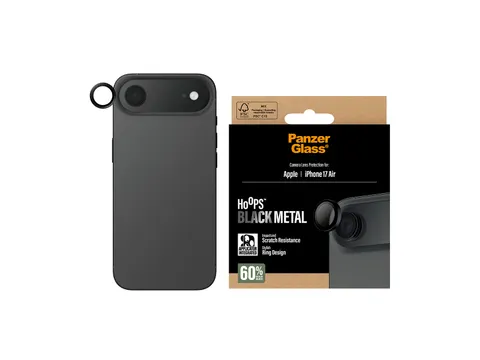 PanzerGlass Hoops Camera Lens Protector Black iPhone Air, Apple,
