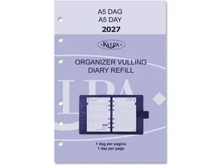 Agendavulling 2027 Kalpa A5 1dag/1pagina - 1