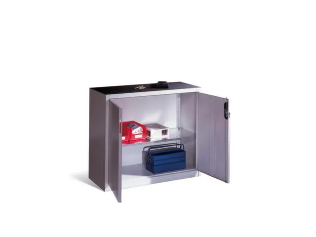 baliekast,HxBxD 1000x1200x400mm,cil.-slot,romp RAL7035,front RAL3003