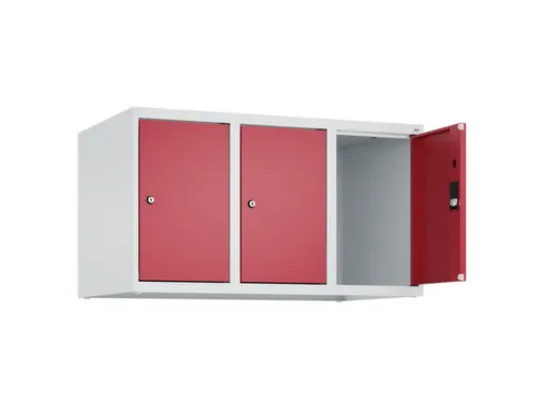 opzetkast,v. locker,3vak.,vak B 300mm,HxBxD 500x900x500mm,vleugeldeur
