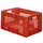 Euronorm Stapelkrat 320x600x400mm 60l Opengewerkt/Bodem Gesl. Rood